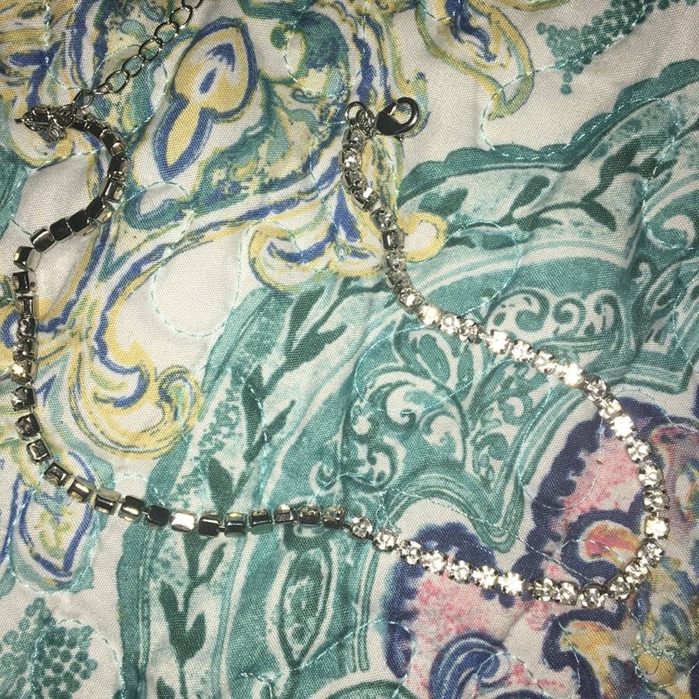 Diamond tennis necklace 😍